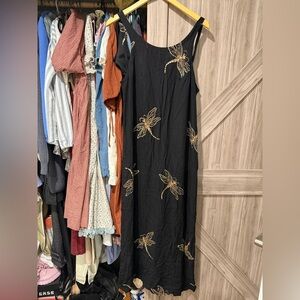 Size medium mystical imports Dragonfly print dress